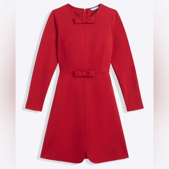 NWT Draper James Long-Sleeved Sadie Shift Dress in Ponte - Picture 2 of 7